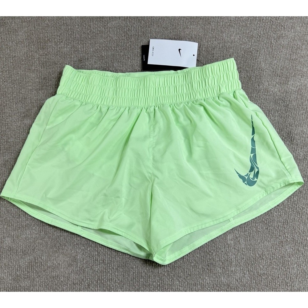 Nike‎ Women's Small 3" Running Shorts Green FN2601-376 NWT